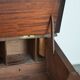 19th century English antique oak wall desk/writing table on wheels