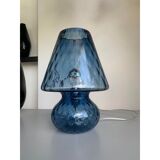 Murano style blue glass with “Ballotton” lamp