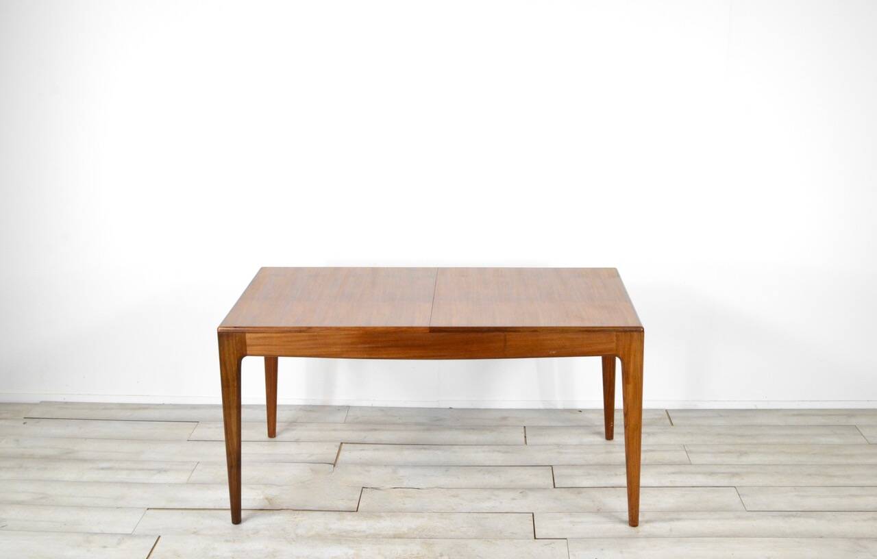 Midcentury extending table in afromosia by a. younger. vintage modern / retro