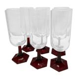 Set of 6 vintage flutes