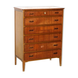 Chest of drawers "Tallboy" in teak, Denmark, 1960