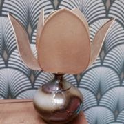 Lampe en céramique, fleur