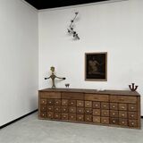 Old trade furniture with oak drawers XL format