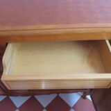Louis XV style chest of drawers in walnut and marquetry