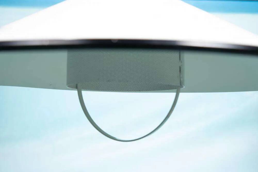 1970s Swedish minimalist Scandinavian suspension lamp with a pull switch.