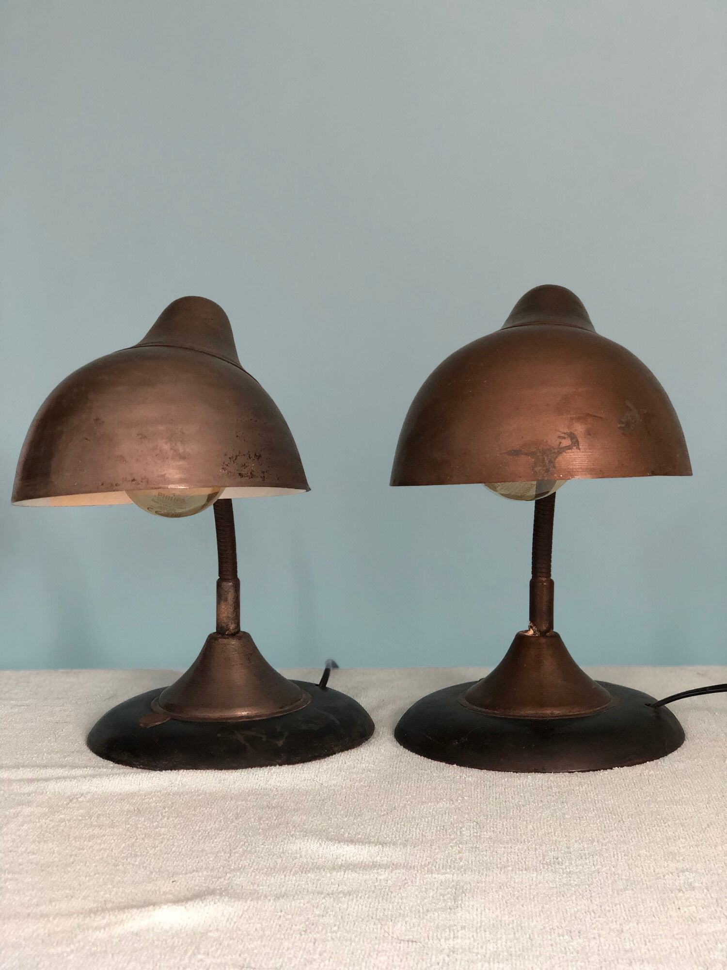 Pair of mid century desk lamps france 1950s