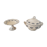 Compotier and saucer Badonviller model Richelieu