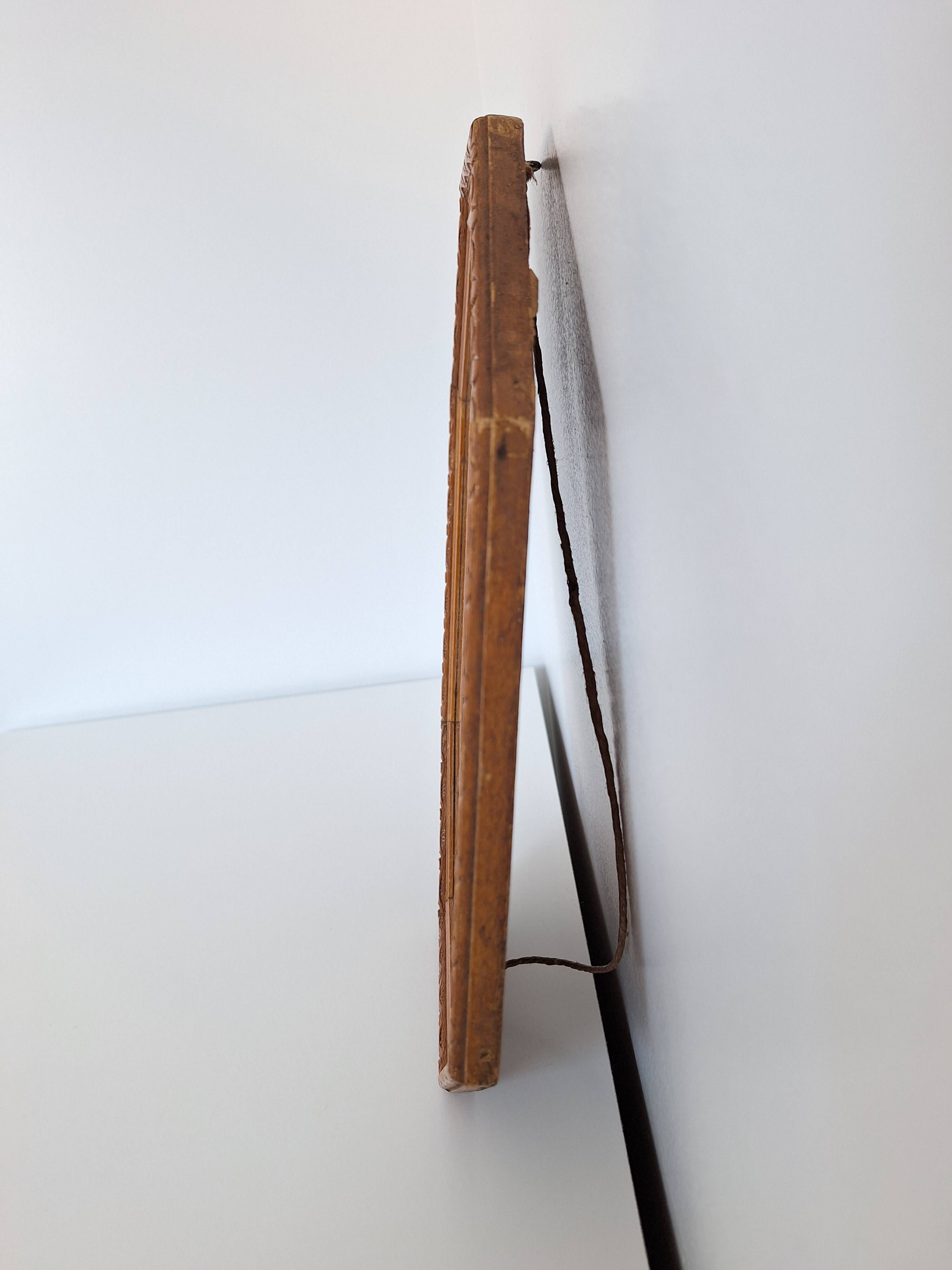 Vintage octagon mirror