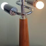 Grande lampe nautique bois et laiton années 80