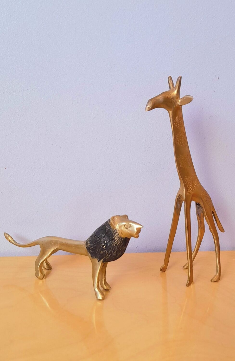 Brass savannah animals 70s