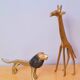 Brass savannah animals 70s