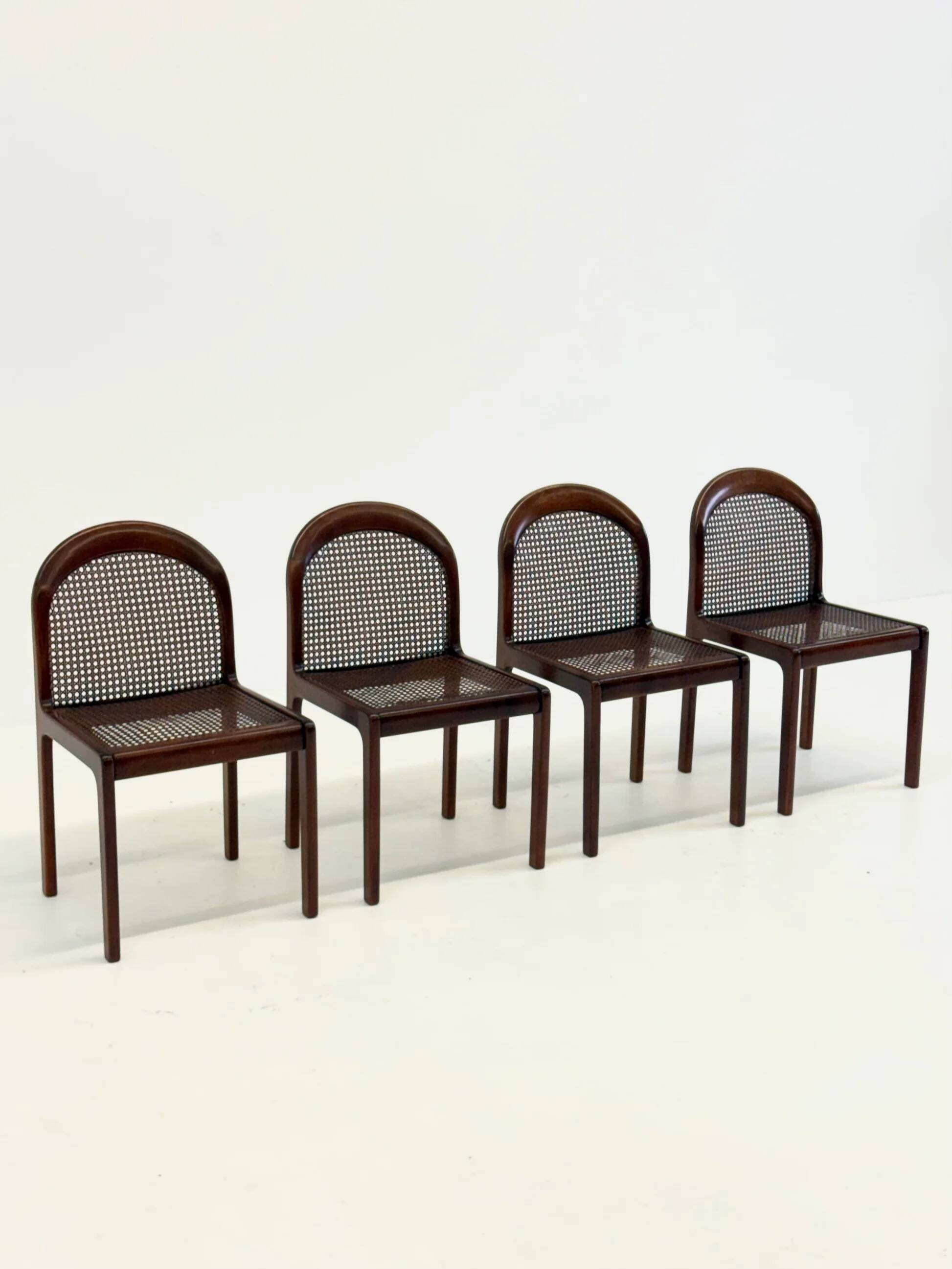 Set of four Mid-Century dining chairs by Lübke