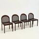Set of four Mid-Century dining chairs by Lübke