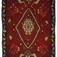 Grand Kilim Turkish Anatolia 218x285 cm Red Vintage Handwoven