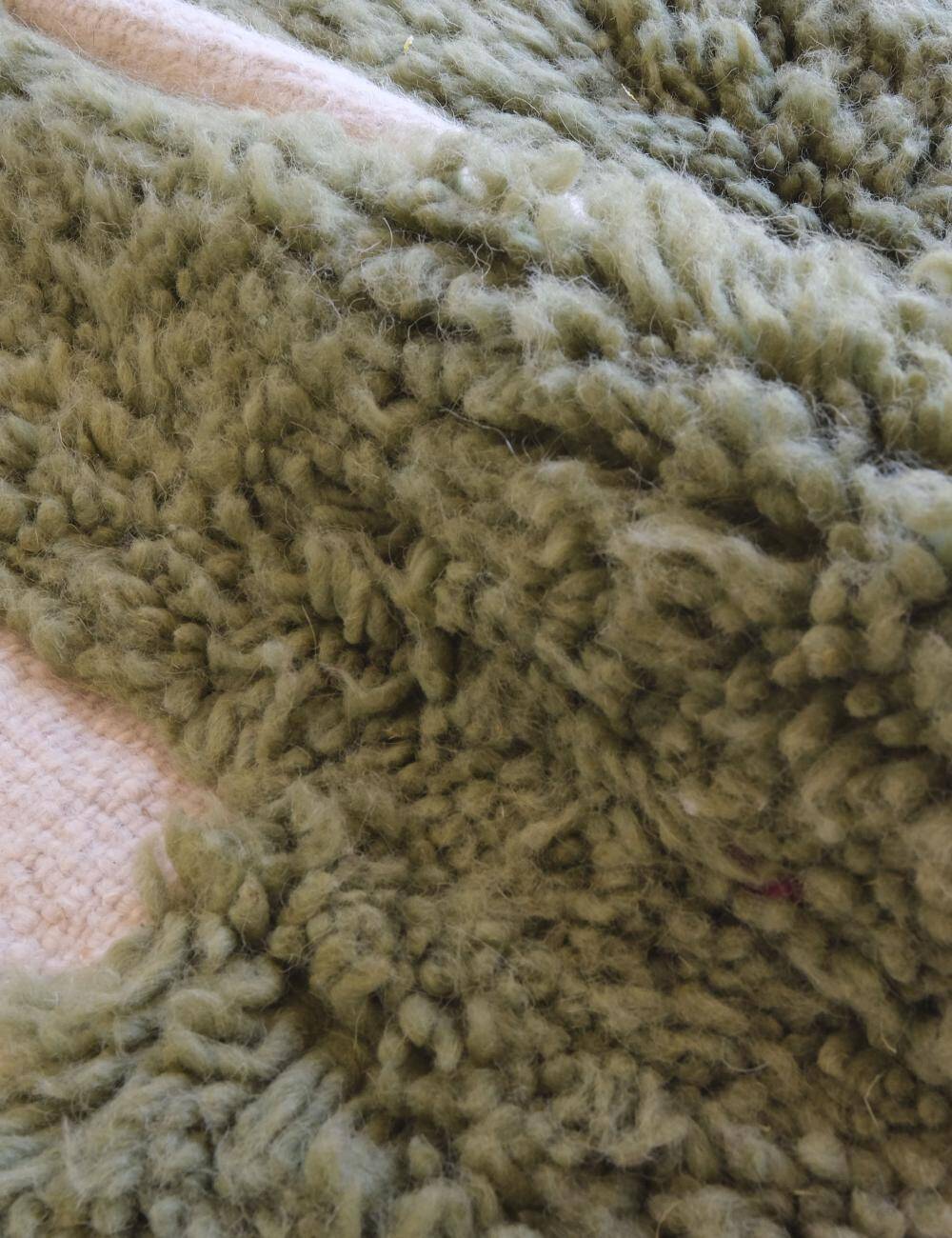 Green Berber Rug - 289 x 203 cm