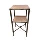 Vintage Brass With Marble Side Table 1950s