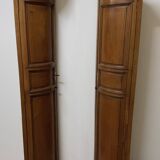 Pair of corners in ash and oak of the nineteenth century