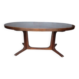 Baumann table + 2 wooden extensions ep 1970