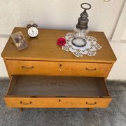 Commode suédoise vintage en bouleau années 50