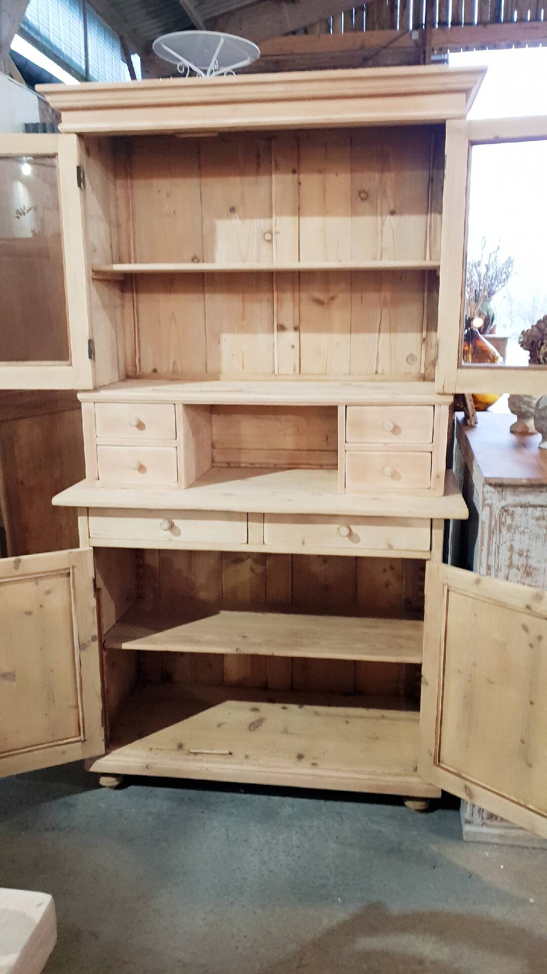 Old sideboard in two parts