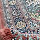 Kasan burgundy red combed wool oriental rug 200x300cm