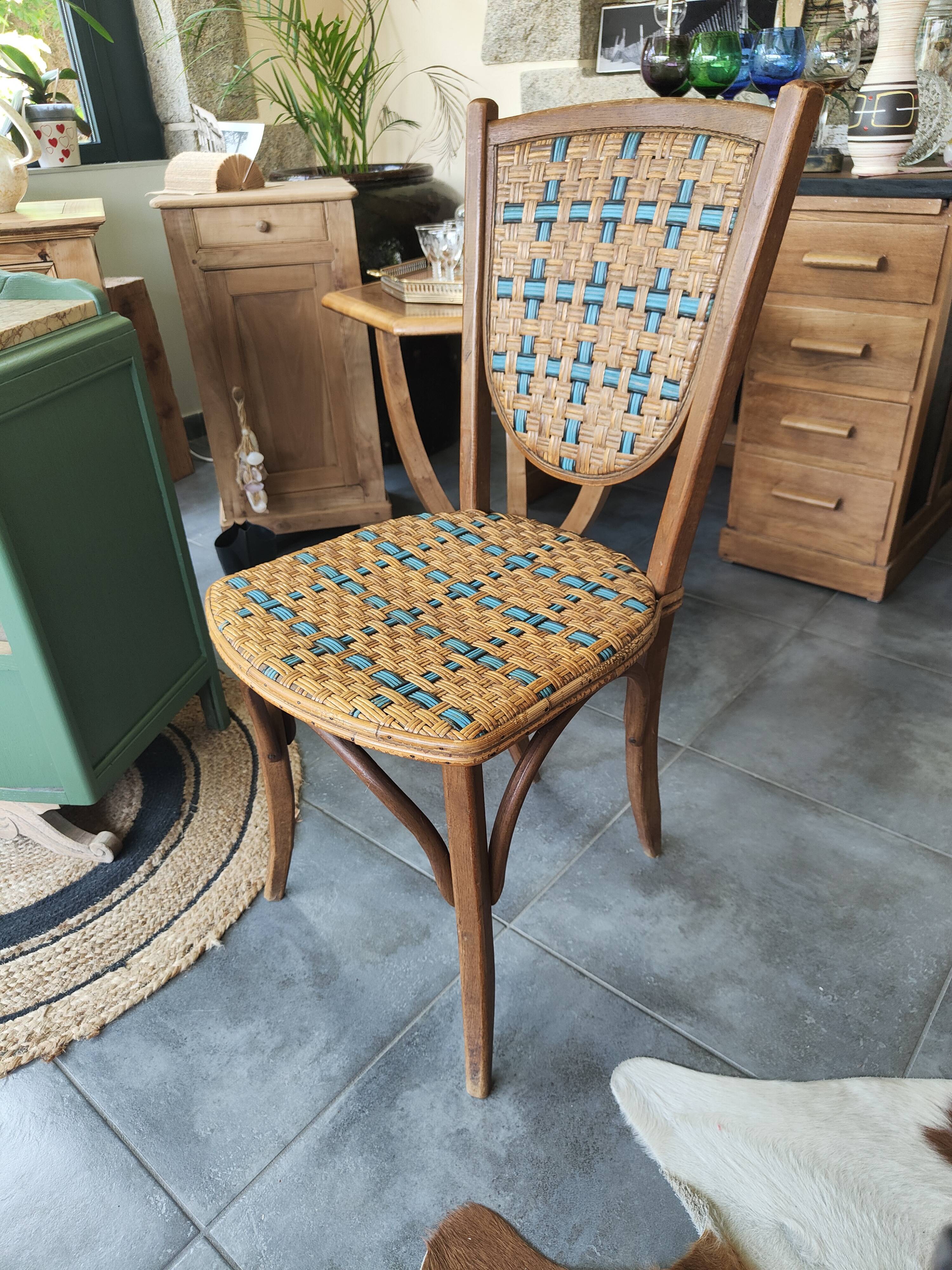 Rattan bistro chair