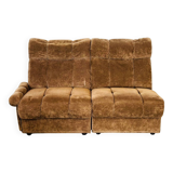 2 vintage velvet armchairs from the 1960s