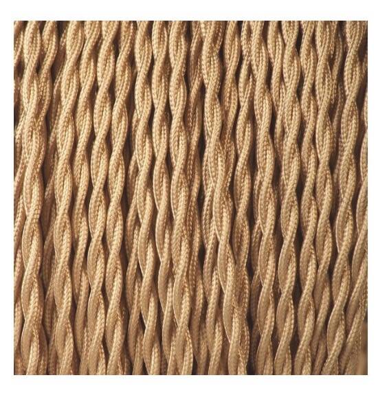 Ceramic lamp base, 2M new fabric cable.