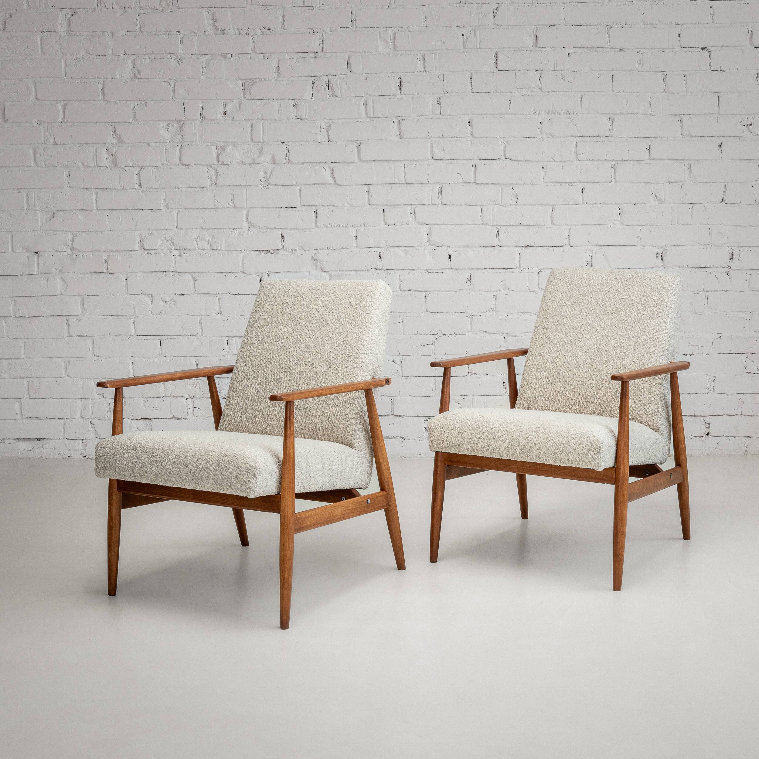 Pair of Lisek Mid-Century armchairs – Restored, vintage, 1960s