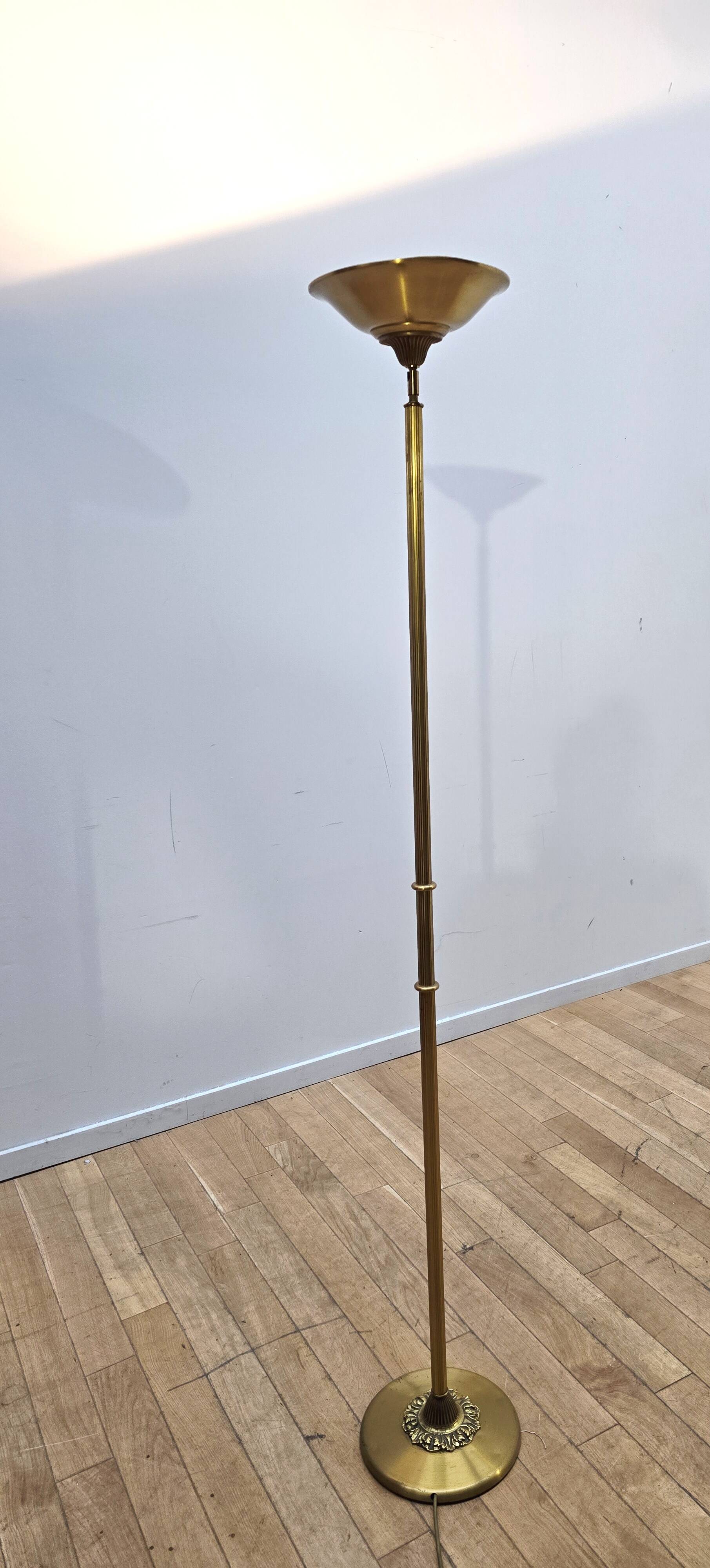 Vintage brass floor lamp