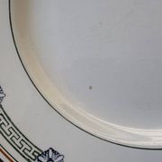 4 assiettes plates St Amand terre de fer