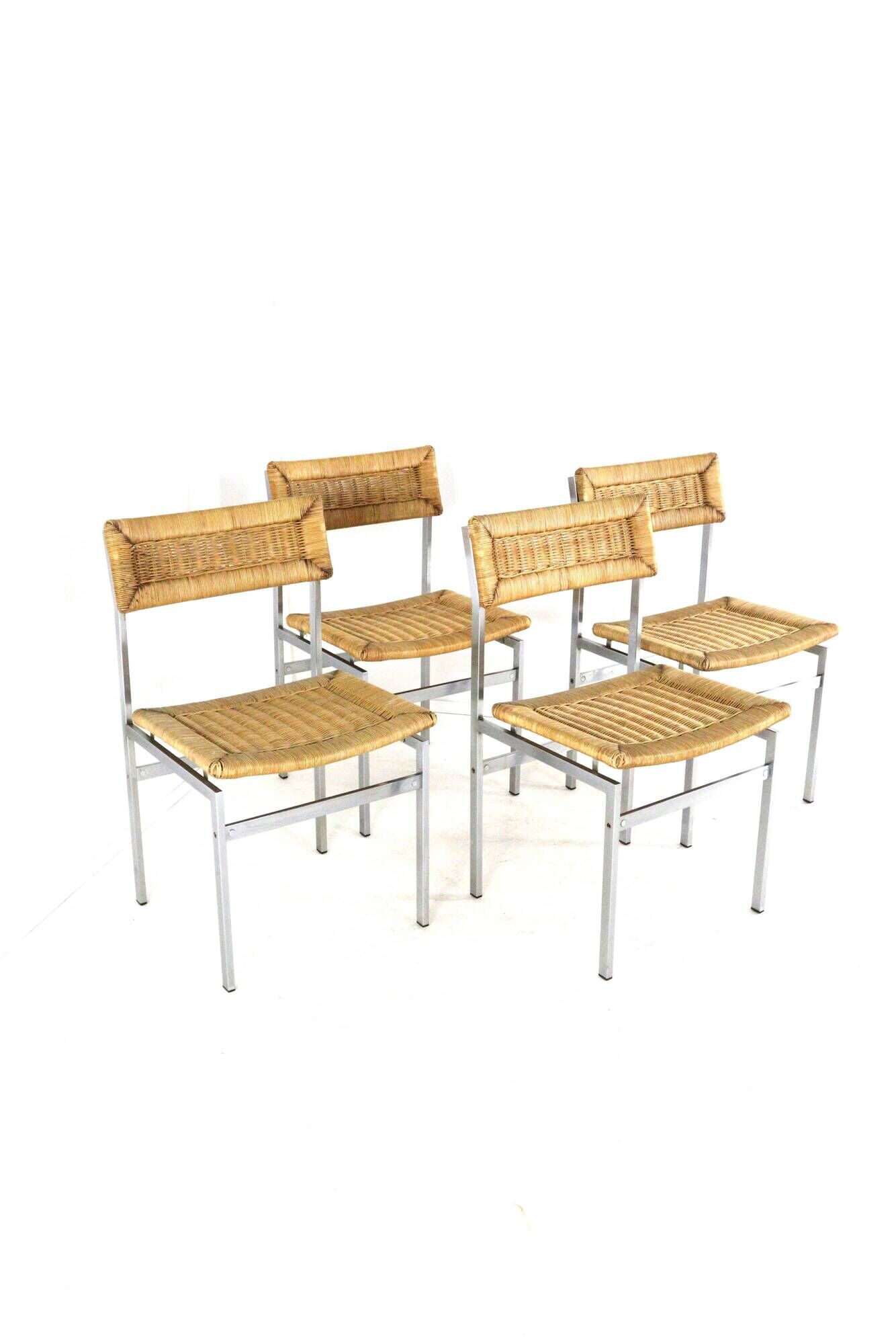 Set of 4 dining chairs 'Wehl' - japandi - wabi-sabi style
