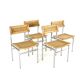 Set of 4 dining chairs 'Wehl' - japandi - wabi-sabi style
