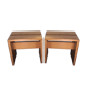 Pair of stools Les Arcs by Charlotte Perriand 1970