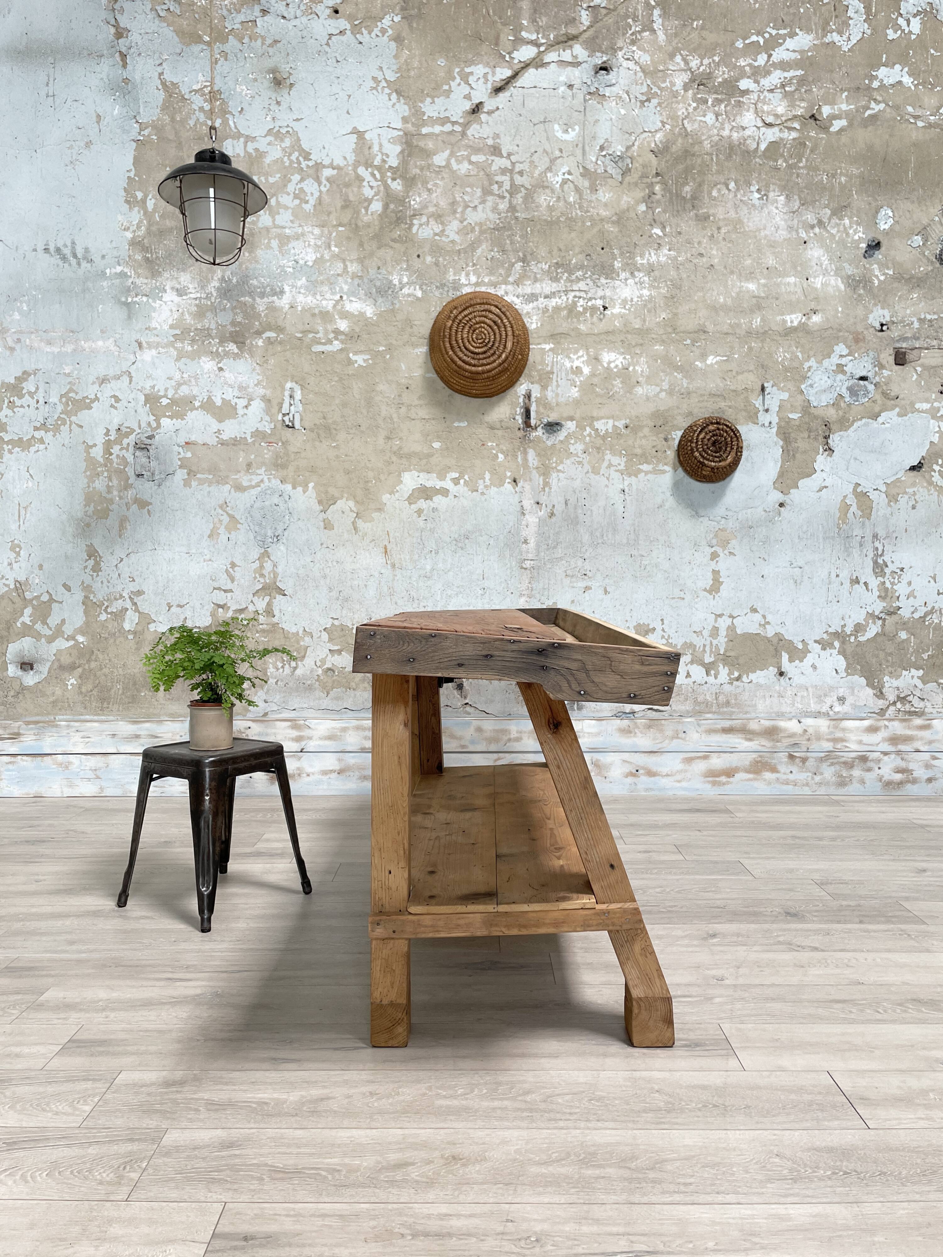 Solid wood workbench