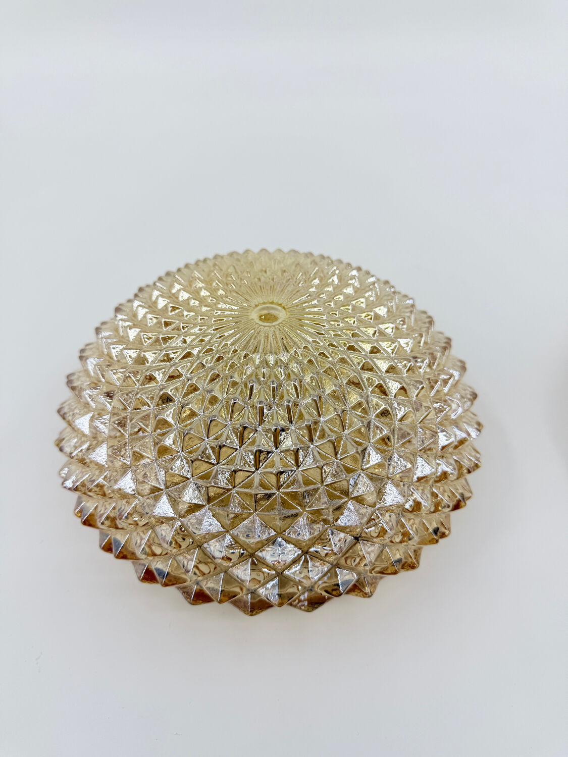 Vintage amber wall lights
