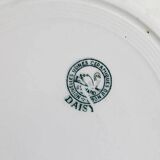 Antique flower plates DAISY St Amand x 2