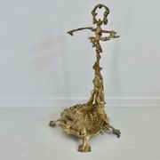 Umbrella door, bronze art deco cane holder
