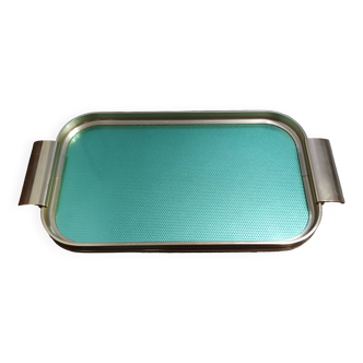 Mid Century Serving Tray Gold Metal with Mirror Effect "Plyware" England
