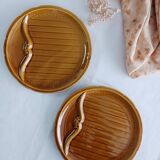 Set of 2 Gien asparagus plates