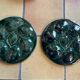 Set of 2 Saint Clément oyster plates in slip