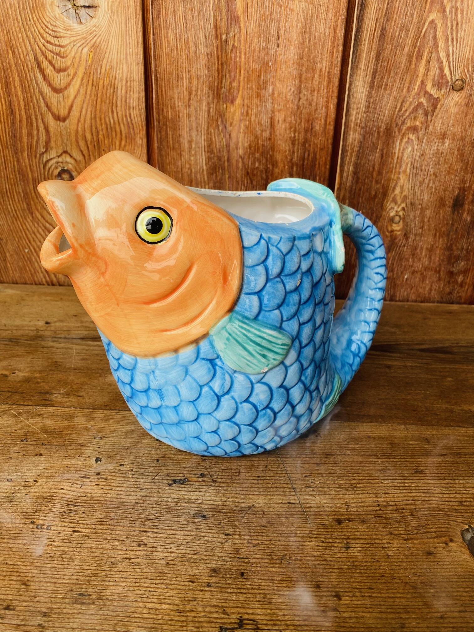 Zoomorphic fish jug.