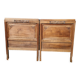Pair of walnut headboard