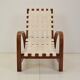 Art-deco adjustable armchair, designed by Jindrich Halabala,Restored,1930's