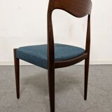 Set of 6 Danish teak chairs from the 60s/70s