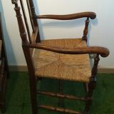 Pair of provençal walnut armchairs