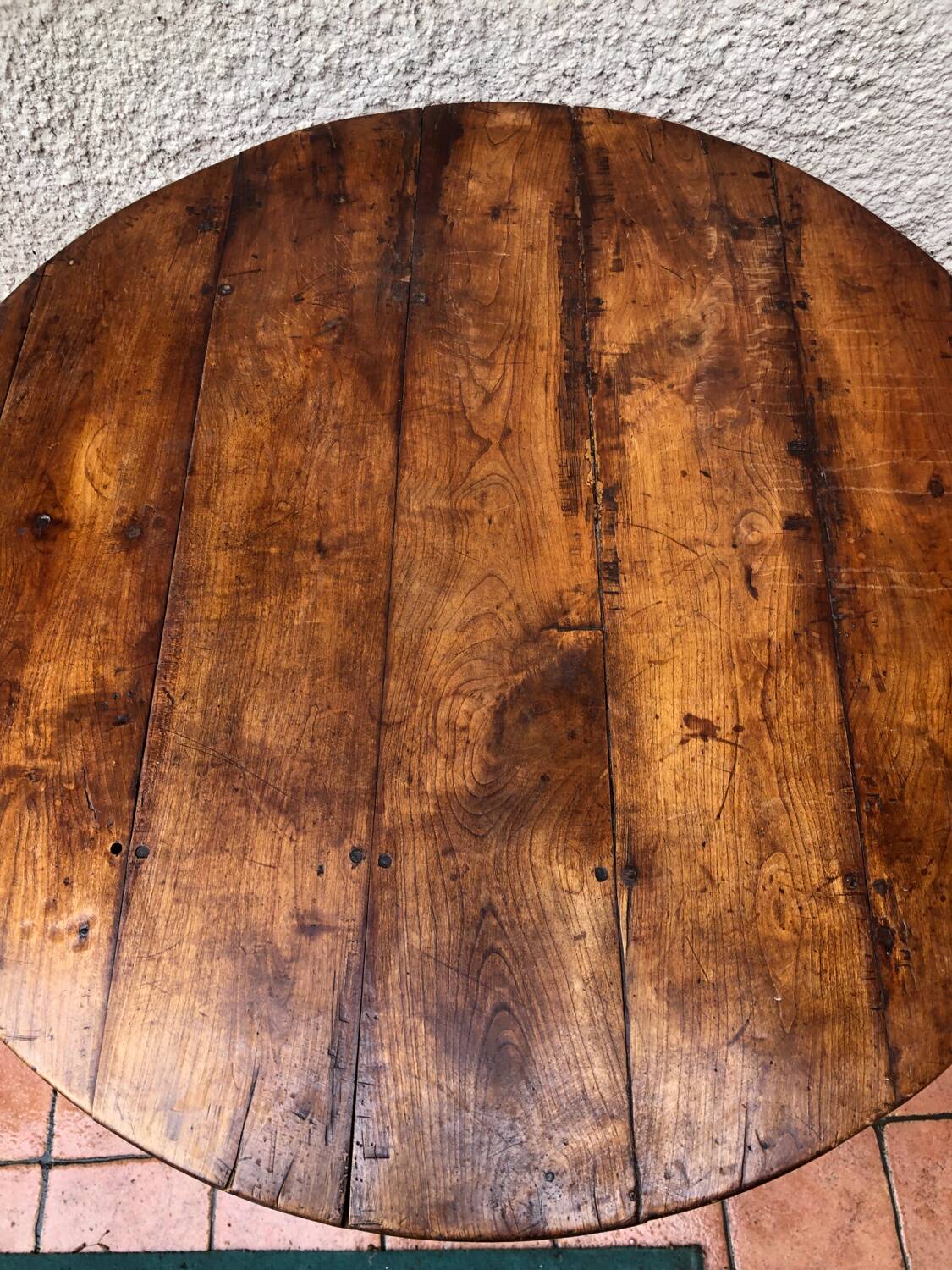 Table à manger ronde rustique