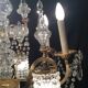 Chandelier bronze and crystal