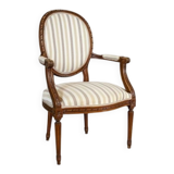 Early 19th Century Louis XVI French Walnut Armchair