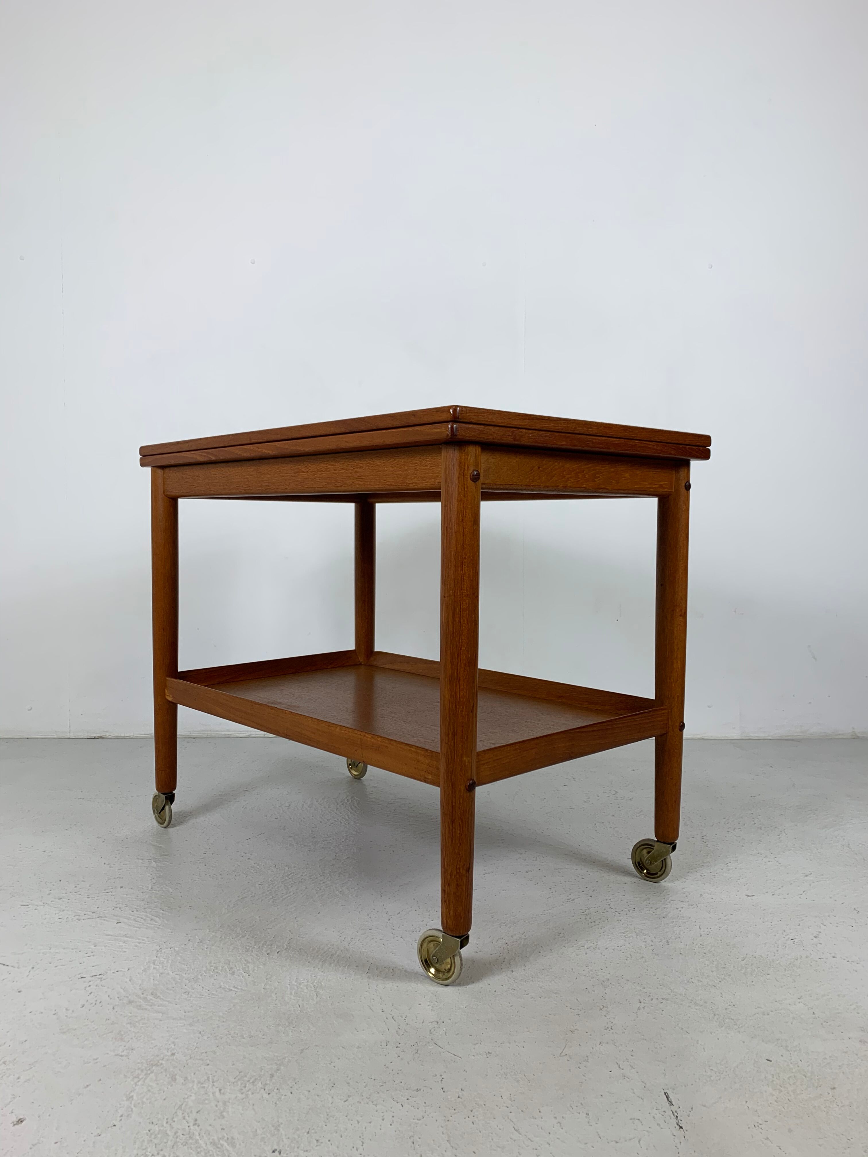 Danish midcentury teak bar trolley by Grete Jalk